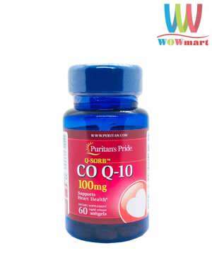 Viên uống hỗ trợ tim mạch Puritan's Pride coq10 100mg của Mỹ 60 viên