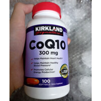 viên uống hỗ trợ tim mạch kirkland Signature CoQ10 300mg 100v bổ tim coq10 100 viên của mỹ