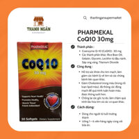Viên uống hỗ trợ tim mạch CoQ10 Pharmekal hộp 1 lọ x 30 viên Việt Pháp