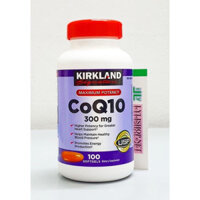 Viên uống hỗ trợ tim mạch CoQ10 300mg chai 100 viên hãng Kirkland từ mỹ