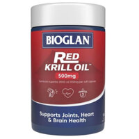 Viên Uống Hỗ Trợ Tim, Não Và Khớp Bioglan Red Krill Oil 500mg Hộp 120 Viên nang mềm
