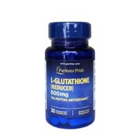 Viên uống hỗ trợ trắng da Puritan's Pride Premium L-Glutathione 500mg 30 viên