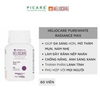 Viên Uống Hỗ Trợ Trắng Da, Chống Lão Hóa Heliocare Purewhite Radiance Max 240 Hộp 60 Viên Nang