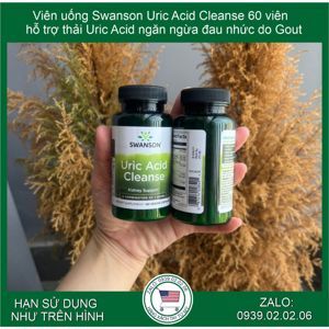 Viên uống hỗ trợ trị gout Swanson Uric Acid Cleanse 60 viên