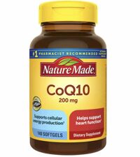 Viên uống hỗ trợ và điều trị tim mạch - Nature Made® CoQ10 200mg - loại 140 viên