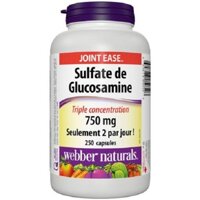 Viên Uống Hỗ Trợ Viêm Khớp Webber Naturals Glucosamine Sulfate 750mg 250 Viên