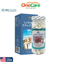 Viên uống hỗ trợ xương khớp Nu-Health Canxi Liquid Calcium vitamin D 160 viên
