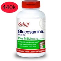 Viên uống hỗ trợ xương khớp Schiff Glucosamine Plus MSM 200 viên