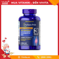 Viên Uống Hỗ Trợ Xương Khớp Puritan's Pride Double Strength Glucosamine, Chondroitin & MSM Joint Soother® Hộp 120 Viên