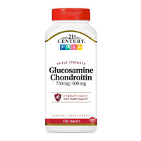 Viên uống hỗ trợ xương khớp 21st Century Glucosamine 750mg & Chondroitin 600 mg 150 viên.