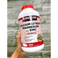 Viên uống Hỗ trợ xương khớp Kirkland Calcium Citrate Magnesium and ZinC 500 viên