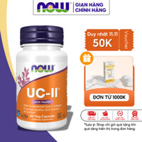 Viên uống hỗ trợ xương khớp, đau khớp tăng dịch nhầy cho khớp Now UC-II Collagen Type II 60v