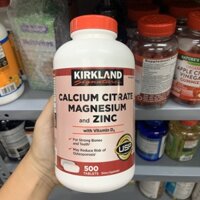 Viên uống hỗ trợ xương khớp date 2026 Kirkland Calcium Citrate Magnesium and Zinc - EDS Mart
