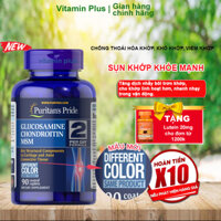 Viên uống hỗ trợ xương khớp Puritan's Pride Triple Strength Glucosamine, Chondroitin & MSM 90 viên