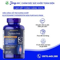 Viên Uống Hỗ Trợ Xương Khớp Glucosamine Chondroitin MSM Puritan's Pride