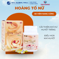 Viên Uống Hoàng Tố Nữ Dân Khang Hỗ Trợ Cải Thiện Huyết Trắng Khí Hư Bệnh Phụ Khoa Hộp 60 viên