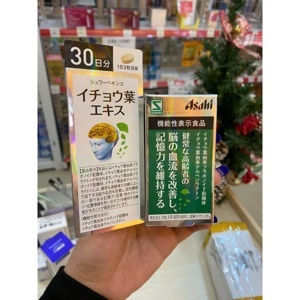 Viên uống hoạt huyết dưỡng não Ginkgo Asahi 90 viên (30 ngày)