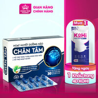 Viên uống hoạt huyết dưỡng nào Chân Tâm tăng tuần hoàn máu não, giảm rối loạn tiền đình  Hộp 30 viên