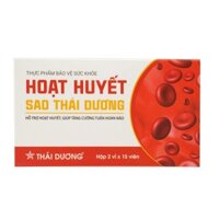 Viên uống Hoạt Huyết Sao Thái Dương hỗ trợ hoạt huyết, tăng cường tuần hoàn não (Hộp 30 viên)