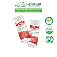 Viên Uống Iron Melts Bổ Sung Sắt, Acid Folic, Vitamin B12, Vitamin C