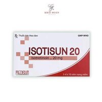Viên uống isotretinoin isotisun 20mg