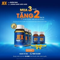 Viên Uống Jex Max, Giảm Đau, Tái Tạo Sụn Khớp, Tích Điểm Chính Hãng, Hộp 60 Viên