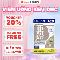 Viên Uống Kẽm DHC Nhật Bản 60V Giúp Bổ Sung Kẽm Cho Cơ Thể Hỗ Trợ Cải Thiện Tình Trạng Da Và Tóc