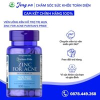 Viên Uống Kẽm Hỗ Trợ Trị Mụn Zinc For Acne Puritan'S Pride