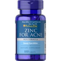 Viên uống kẽm ngừa mụn Zinc For Acne của Puritan’s Pride 100 viên