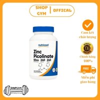 Viên uống Kẽm Nutricost Zinc Picolinate Capsules tăng cường đề kháng, tăng hệ miễn dịch - Shop Gym