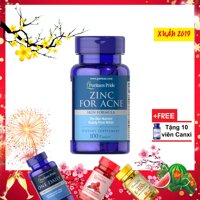 Viên uống kẽm trị mụn Puritans Pride Premium Zinc For Acne 2580  100 viên Kem tri mụn