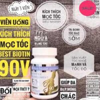 Viên uống kích mọc tóc Best Biotin Supplement Ex Nhật Bản hộp 90 viên