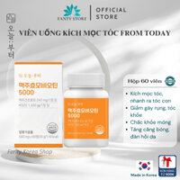 Viên Uống Kích Mọc Tóc, Giảm Rụng Tóc Brewer's Yeast Biotin 5000 From Today Hàn Quốc (Hộp 60 Viên)