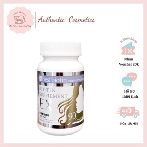 Viên uống kích thích mọc tóc Best Biotin Supplement Ex Nhật bản 90 viên