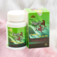 Viên Uống Kích Thích Mọc Tóc HERBA HAIR Kingphar  Lọ 60 viên - Ngăn ngừa rụng tóc, xơ tóc , bạc tóc