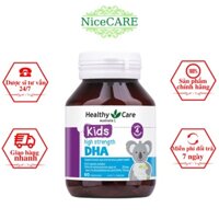 Viên uống KIDS HIGH STRENGTH DHA HEALTHY CARE giúp trẻ bổ não, tốt cho mắt 60 viên