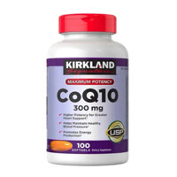 Viên uống Kirkland CoQ10 300mg chính hãng của Mỹ, 100 viên