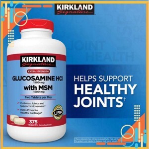 Viên uống Kirkland Glucosamine HCl - 375 viên. 1500mg