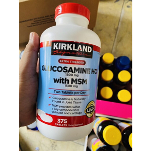 Viên uống Kirkland Glucosamine HCl - 375 viên. 1500mg