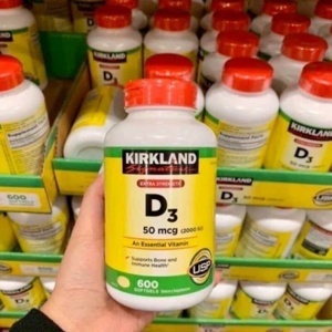 Viên uống Kirkland Signature Extra Strength Vitamin D3 2000 IU - 600 viên