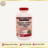 Viên uống Kirkland Signature Calcium Citrate Magnesium and Zinc 500mg 500 viên