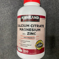 Viên Uống Kirkland Signature Calcium Citrate Magnesium and Zinc 500mg Date xa