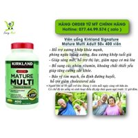 Viên uống Kirkland Signature Mature Multi Adult 50+ 400 viên