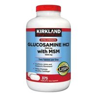 Viên Uống Kirkland Signature Glucosamine HCL With MSM 375 Viên Bổ Xương Khớp