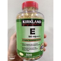 Viên uống Kirkland Vitamin E của Mỹ, lọ 500 viên