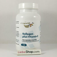 Viên uống Kollagen Plus Vitamin E Vitaworld làm đẹp da, chống lão hóa, 100 viên