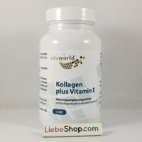 Viên uống Kollagen Plus Vitamin E Vitaworld làm đẹp da, chống lão hóa, 100 viên