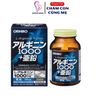 Viên uống L-Arginine 1000 và Zinc 120 viên Orihiro giúp tăng cường sinh lý nam