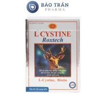 Viên uống L cystine Roxtech giảm rụng tóc, bổ sung L-cystine, biotin, vitamin E làm đẹp tóc, móng da Hộp 60 viên - MÀU XANH