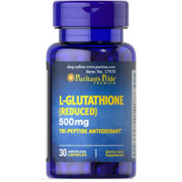 Viên uống L-Glutathione Reduced 500mg Puritan's Pride trắng da, giảm nám (30 viên)